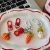 Llavero Lindo Serie de Verduras Pimiento Colgante de Animales de Dibujos Animados Pareja Decoración Simple para Mochila de Estudiante Regalo