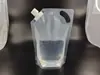 Saco Plástico Transparente Autoportante para Líquidos de Grande Capacidade para Uso Externo, Saco Selado para Grãos e Cereais, Saco de Armazenamento Transparente Atacado