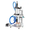 Máquina de perfuração pneumática com tampa plástica conjugada, tampa com aba, anel de manga intermediária, prensa para garrafa de molho de soja, azeite