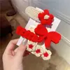 2026 Nuevo Clip Lateral Ins para Niñas Clip de Pelo Tejido de Lana de Red Raíces del Cabello Lindo Lazo Tejido Flequillo BB