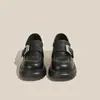 Zapatos de Cuero con Suela Gruesa para Mujer 2026 Nuevos Versátiles Estilo Británico Mocasines de Resbalón con Suela Gruesa Zapatos para Mujer Estilo Universitario Jk