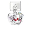 Pigmentos transfronterizos modulares italianos Winnie the Pooh arcoíris tomate aguacate pulsera DIY decoración accesorios dijes lote mixto