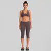 Conjunto de yoga transfronteiriço com top esportivo à prova de choque com costas nadador, conjunto casual para corrida ao ar livre, Pilates e fitness para mulheres