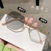 Gafas Anti-Luz Azul para Mujer Sin Maquillaje, Montura Negra Metálica, Antirradiación, Montura de Gafas Popular que Cambia de Color para Hombre, Wholesale 9051