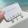 Pendientes Estrella Brillante del Océano para Mujer, Aguja de Plata, Estilo Fresco de Verano, Perla Microincrustada de Cobre, Pendientes de Diseño de Lujo Ligero de Nicho