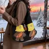 Bolso de Hombro de Lana Estilo Coreano Casual Nuevo para Otoño e Invierno, Gran Capacidad, Retro, Nicho, Lindo, Bolso de Mano Versátil