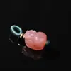 Ágata Natural Calcedonia Tallada Vaina de Semilla de Loto Estilo Cuerda Pixiu Cubo de Azúcar Cuenta Única Cuentas Sueltas Accesorios para Pulsera DIY