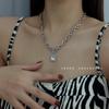 Prepara chica hot ~ collar de perlas barrocas y cristales diseño de nicho femenino sentido de diseño cadena para la clavícula estilo ins accesorios versátiles moda
