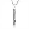 Collar con Silbato Divertido para Uso Diario para Hombres, Estilo Minimalista de Moda y Tendencia Cadena para Suéter con Silbato de Plata