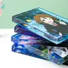 Soportes de Exhibición Personalizados de Acrílico para Tarjetas de Anime, Merchandising de Dibujos Animados, Soportes Periféricos 2D, Imanes de Nevera de Acrílico con Resina Flotante Personalización