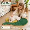 Colchón para gatos es adecuado para todas las estaciones, cómodo, suave, transpirable, amigable con la piel, resistente a la masticación, lavable, antideslizante, cama para gatos accesorios para mascotas