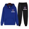 Suéter con Logotipo de Coche de Primavera Transfronterizo para Hombre Top de Comercio Exterior Ropa Deportiva Ocio Moda Camiseta para Correr Suéter de Color Sólido para Hombre
