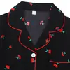 Pijama Cardigan Arrugado de Burbujas Transfronterizo de Comercio Exterior para Mujer, Conjunto de Ropa de Casa de Manga Larga y Pantalón Largo, Estilo Dulce y Sencillo de Niña con Estampado