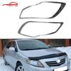 2009-2012 Corolla Fielder Cubierta de Faro ABS de Alta Calidad Piezas Decorativas Galvanizadas Marco de Faro