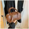 Bolsa de Boliche Portátil de Alto Padrão Transfronteiriça para Mulheres, Nova Bolsa Quadrada Pequena Retrô Outono e Inverno 2026, Bolsa Transversal de Grande Capacidade
