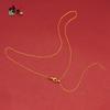 Collar de Oro Arena Vietnamita 24K Joyería para Mujer, Larga Duración, Cadena de Clavícula Nicho de Alta Gama Cadena de Oro Imitación