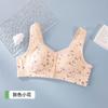 Zhangyan Factory Mom Ropa Interior Estilo Chaleco Sujetador con Hebilla Frontal Sin Aro de Acero Acolchado Talla Grande Sujetador Estampado para Mediana Edad y Adultas Mayores