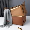 Cesta de almacenamiento organizadora de escritorio estilo nórdico para el hogar, creativa, plegable, para guardar cosméticos, cesta de almacenamiento de cuero