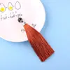 Fecho Lagosta Borla Franja Longa 14CM Penduricalho de Carro Penduricalho de Bolsa Nó Chinês Joias DIY Borla de Pedras Preciosas Joias