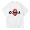 Verão 2024 Novo OLYMPIA Masculino Academias Camiseta de Algodão Masculina Casual