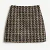 Saia Xadrez para Mulheres 2026 Outono/Inverno Nova Saia Curta Xadrez Vintage Saia Bodycon Slimming de Tweed de Cintura Alta