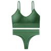 Pantalones 988# transfronterizos sujetador deportivo para fitness espalda en U grande top sin tirantes con tirantes de hilo conjunto de lencería para niña