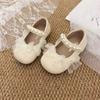 Zapatos de Princesa de Cuero para Niñas 2025 Primavera y Otoño Zapatos de Bebé Lazo Hermosos Zapatos de Tacón Pequeño Aroma Suave Zapatos de Suela Blanda