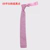 Corbata de Punto Plano Song Xiaoxia Rayada Pata de Gallo Tejido de Lana Estilo Retro Británico Estilo Preppy Versátil