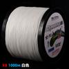 Venta al por mayor de fábrica 1000 metros 8 hebras King Kong Dalie Línea de PE boca de gallo subida micro-línea 4 red tejida línea de pesca