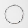 Pulsera de Acero Inoxidable, Estilo Europeo y Americano, Hip-Hop Audaz 1:1 Pulsera de Cadena Lisa para Hombre, No se Descolora al Ducharse