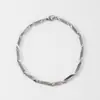 Pulsera de Acero Inoxidable para Hombre Cadena Cubana Hip-Hop Dominante Europea y Americana Pulsera de Cadena Lisa Pulsera de Acero de Titanio para Hombre No se Desvanece después del Baño