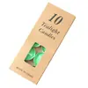 Pacote com 10 velas tealight redondas em alumínio, perfeitas para pedidos de casamento românticos, confissões, decoração, karaokê, hotéis, preparo de chá e para aquecer ambientes.