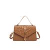 Bolsas Populares com Padrão de Crocodilo Deste Ano para Mulheres, Novidade de Verão 2026 Estilo Pequenas Bolsas Quadradas de Mão, Bolsas Transversais Simples Casuais