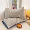 2026 Nuevo Estilo Algodón Puro Estampado Waffle Funda de Almohada Funda de Almohada Individual Pieza Individual