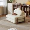 Sofá Multifuncional Estilo Crema Bloque de Tofu Sofá Perezoso Asiento Tatami Sofá Cama Individual Plegable Telescópico