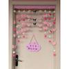 Cortina de Puerta de Dibujos Animados Corazón de Niña Kulomi Yugui Perro Nubes Creativa Cortina Decorativa para Puerta de Habitación Infantil Cortina Colgante Cortina Divisoria