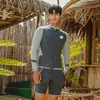 Traje de Buceo para Pareja Traje de Neopreno Dividido Adelgazante para Mujer Traje de Surfista de Manga Larga para Hombre Traje de Baño para Deporte contra Medusas Protección Solar