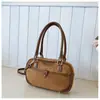 Exportação Transfronteiriça Nova Bolsa Pequena para Mulheres 2025 Satchel Retrô de Nicho Bolsa Boston Estilo Estrangeiro Bolsa de Ombro Único Transversal Tendência