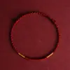 Pulsera de Nudo Vajra de Hilo Rojo para Mujer, Amuleto Hecho a Mano del Año Zodiacal, Pulsera Simple Ajustable