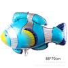 Nuevo globo de animales marinos, globo de tiburón, decoración para fiesta, globo de película de aluminio, langosta, gran tiburón blanco, mundo submarino diferente