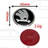 Volante de coche Skoda modificado pegatinas para coche pegatinas decorativas pegatinas para coche metal 42mm pegatinas de metal