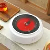 Chaleira de Vidro Borossilicato Alto Chinesa com Listras Alça Lateral Chaleira de Chá Flor de Vidro Bule para Cozinhar no Vapor e Ferver Alça Longa com Filtro Bule