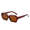 Comercio Exterior Transfronterizo Moda Europea y Americana Gafas de Sol Poligonales Gafas de Sol Coloridas Estilo Callejero de Celebridad Gafas del Mismo Estilo que las Celebridades