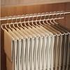 Suporte para Calças em Forma de Ganso para Uso Doméstico, Cabide para Calças Sem Marcas para Armazenamento de Guarda-Roupa, Cabide para Calças Antiderrapante com Arame de Aço Galvanizado + Calças em Z de PVC