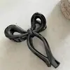 YHJ nova presilha de cabelo com laço feminino temperamento pequeno fresco sensação de gelatina acrílico parte de trás da cabeça penteado grampo de cabelo feminino