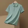 Camiseta de Trabajo de Seda de Hielo de Secado Rápido Camisa Polo de Manga Corta Estilo Unisex de Verano Impresión de Logo Gratuita