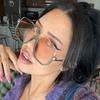 Gafas de sol estilo coreano con montura grande, cuadradas, de color té oscuro, para mujer, modernas, con cara redonda, adelgazantes, de Internet, con protección UV, combinables para fotografía callejera.