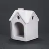 Casa Pequena de Cerâmica Decoração de Jardim ao Ar Livre Ninho de Hamster Enfeites Madeira Sagrada Peruana Bandeja Suporte para Queimar Sálvia