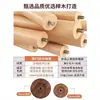 Perchero de madera maciza, tendedero de madera de una barra, estante simple moderno de pie para dormitorio