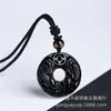 Collar de Calcedonia Natural para Mujer, Colgante con Hebilla de Seguridad de Ágata Blanca y Roja, Cadena para Suéter Doble Pixiu de Jade para Hombre, Regalo de Vacaciones